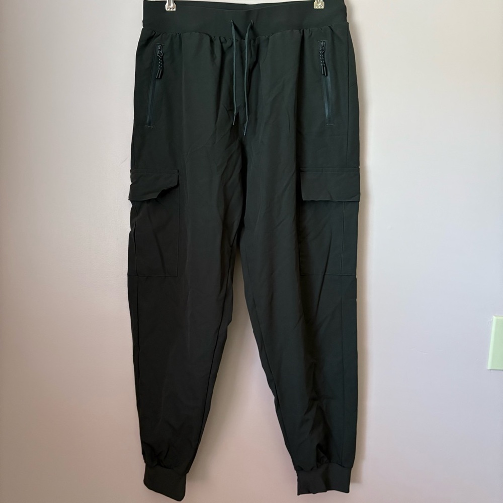 Women's Black Cargo Joggers - Picture 1 of 6
